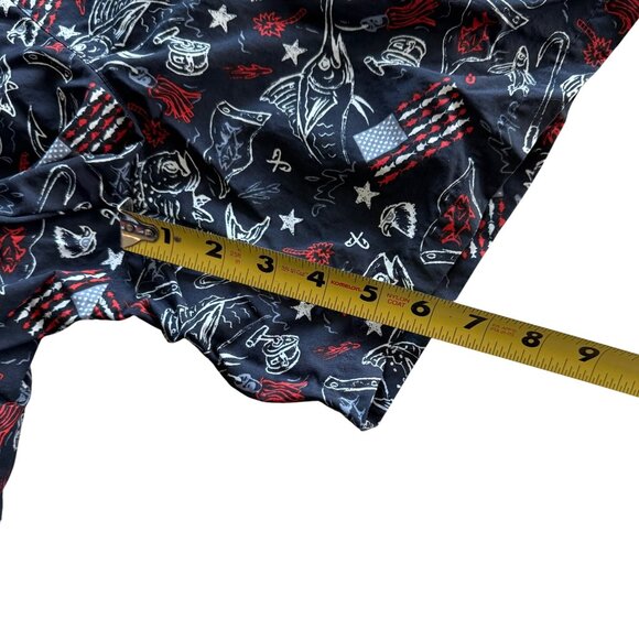 Columbia PFG Mens Swim Trunks With Patriotic Fishing Print Small - Picture 8 of 9